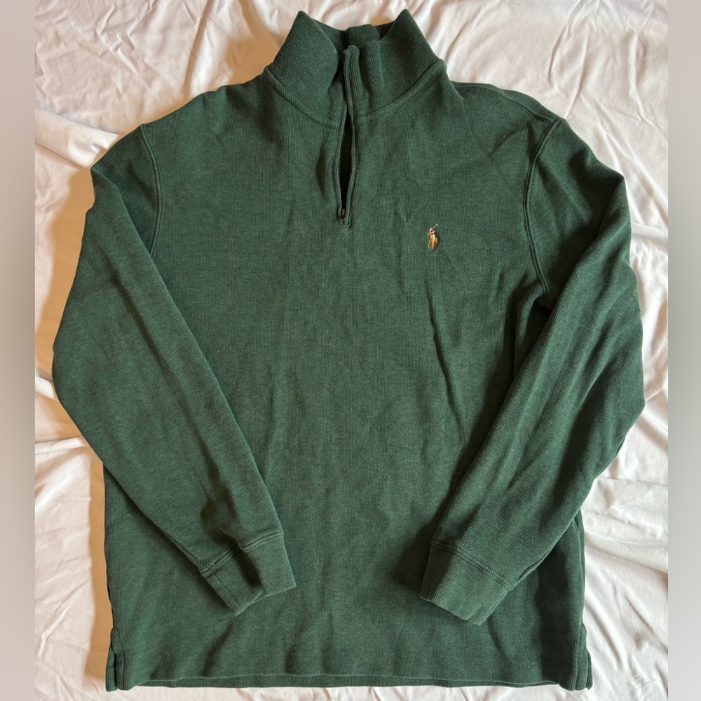 Polo Ralph Lauren Green Knit Quarter Zip